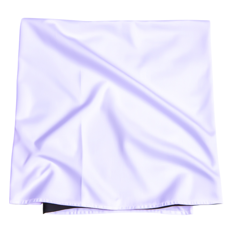 Soft White Fabric with Gentle Creases for Background or Textile Use png
