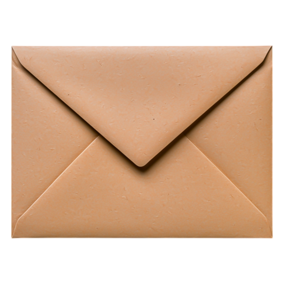 Simple Brown Envelope on for Mail and Correspondence png