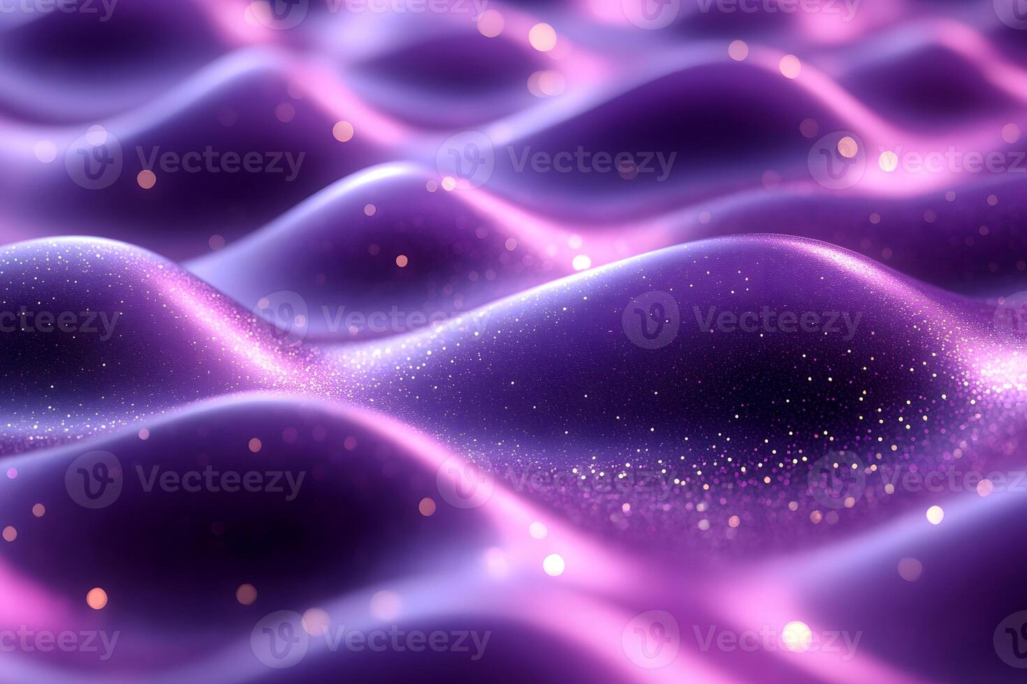 Abstract Purple Wave with Glittering Lights for Digital Art and Design photo