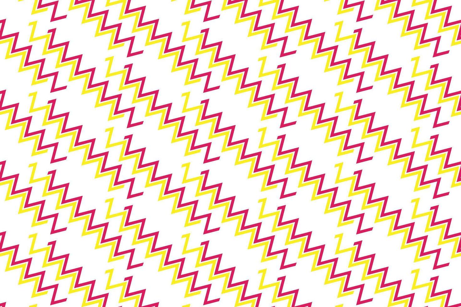simple abstract yellow pink color creative small short zig zag diagonal line pattern vector