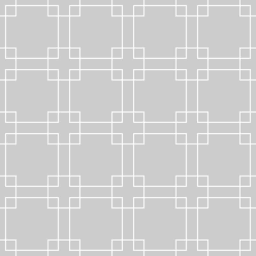Seamless geometric pattern with squares on a gray background vector