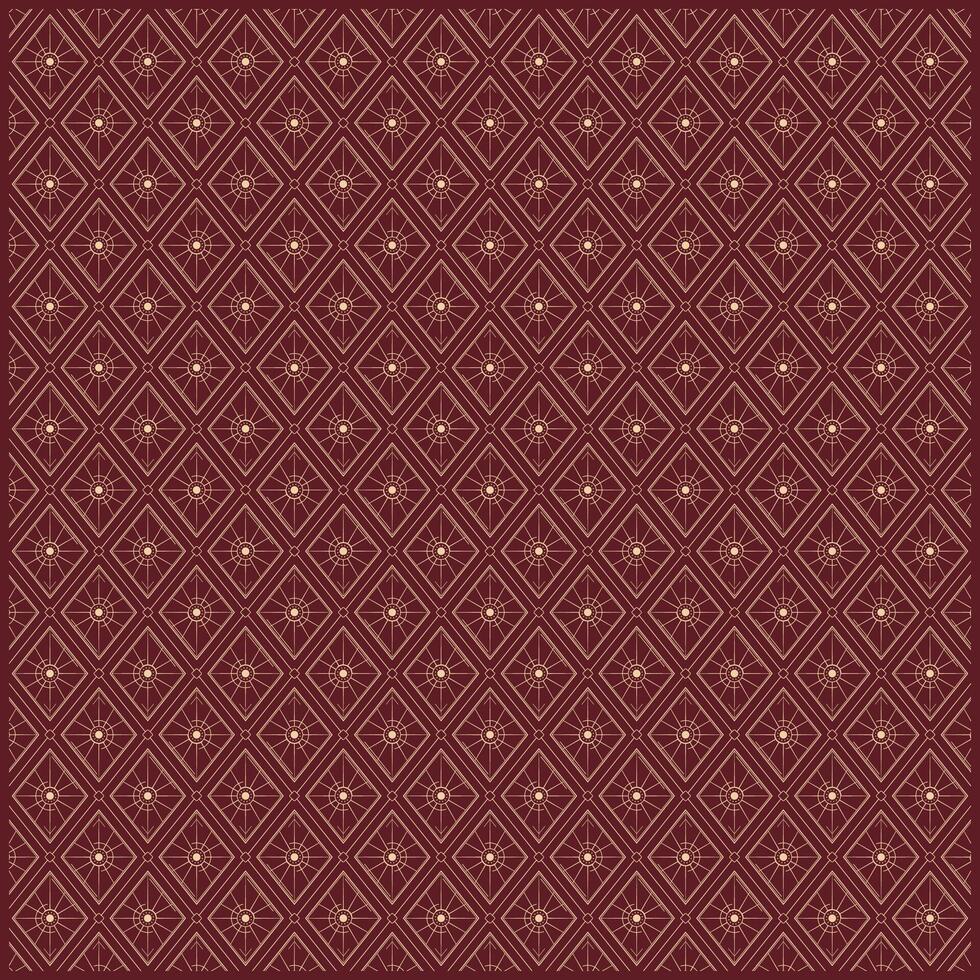 creative rhombus shape pattern with amazing ornaments and dark brown background vector