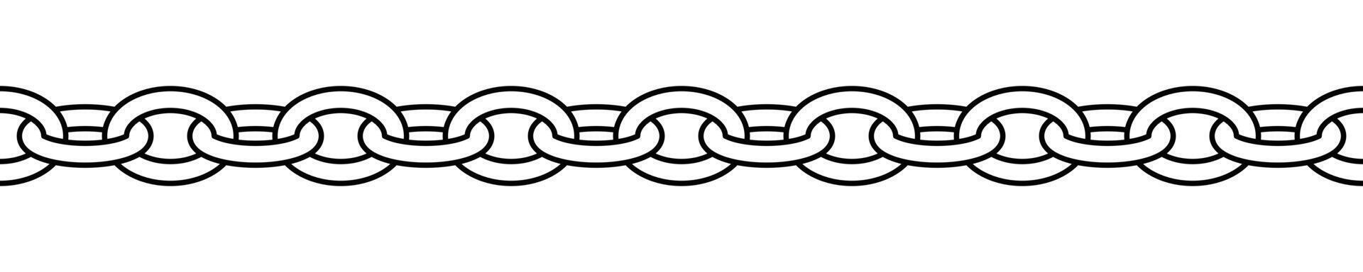 chain black and white shape silhouette pattern, seamless repeatable texture illustration vector