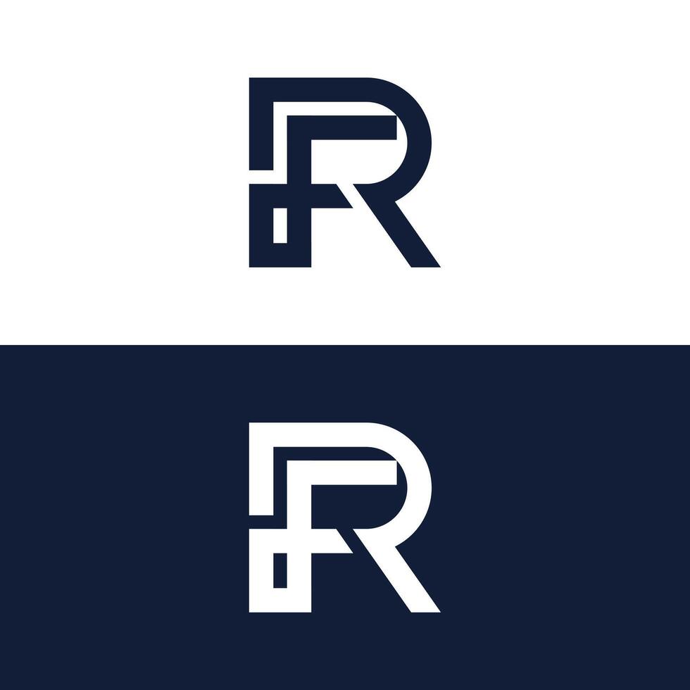 Awesome FR letter logo graphic. vector
