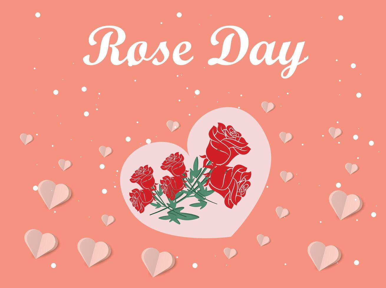 Happy Rose Day Background Art vector