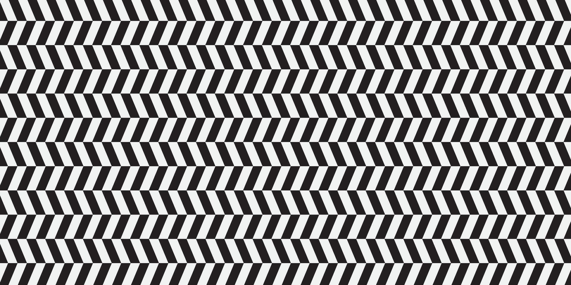 Abstract black and white zigzag pattern background vector