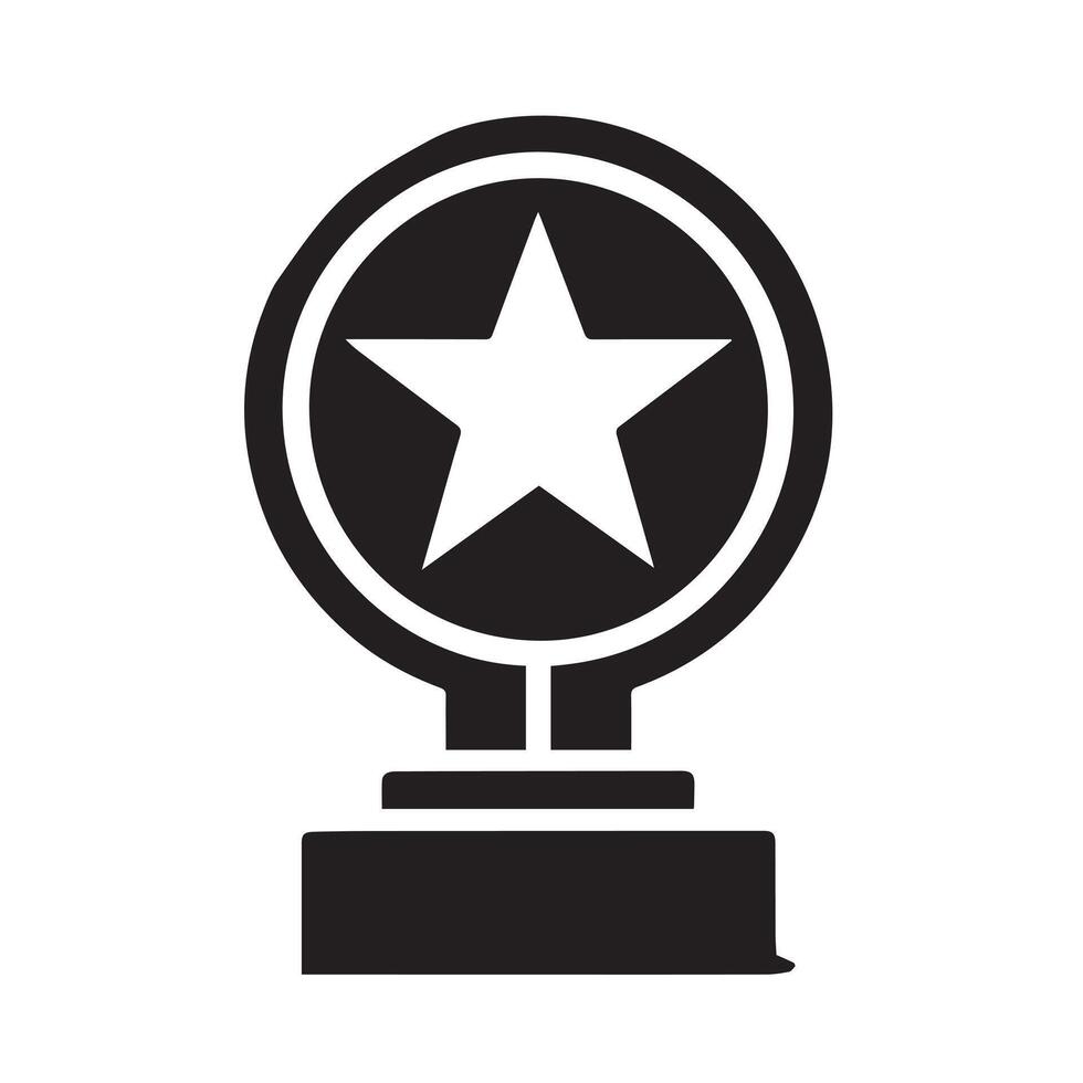 A stylized graphic featuring a large star centered within a laurel wreath. vector