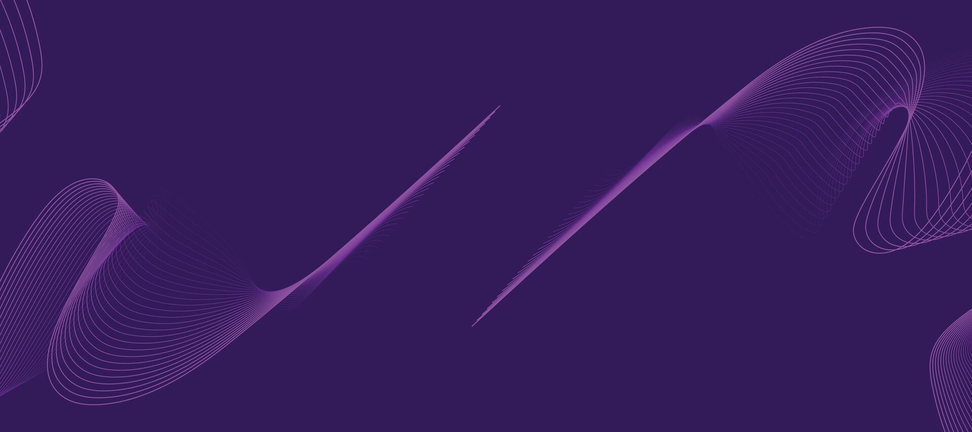 Abstract purple waves in glowing digital texture with smooth flowing motion, ideal for modern designs and backgrounds vector