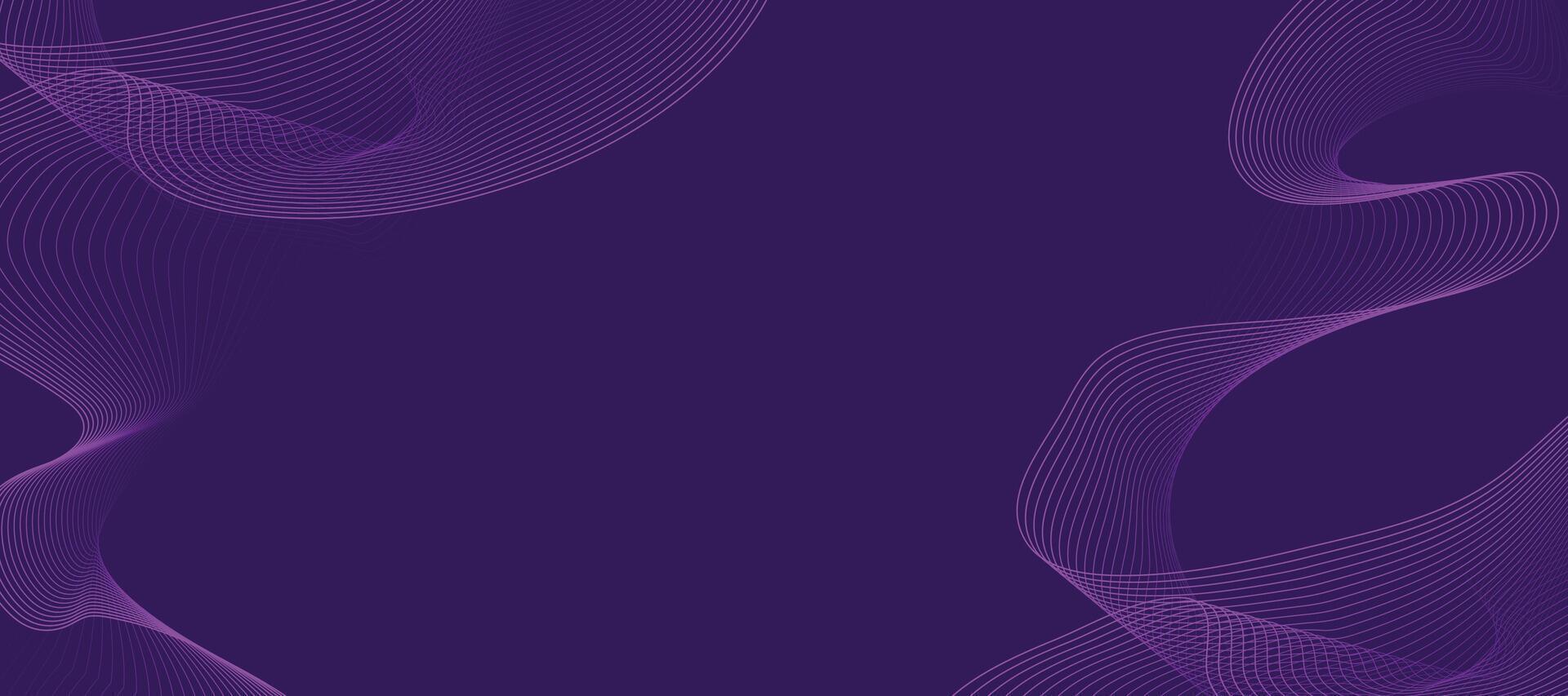 Digital purple abstract waves with glowing mesh texture for artistic background designs and modern digital projects vector