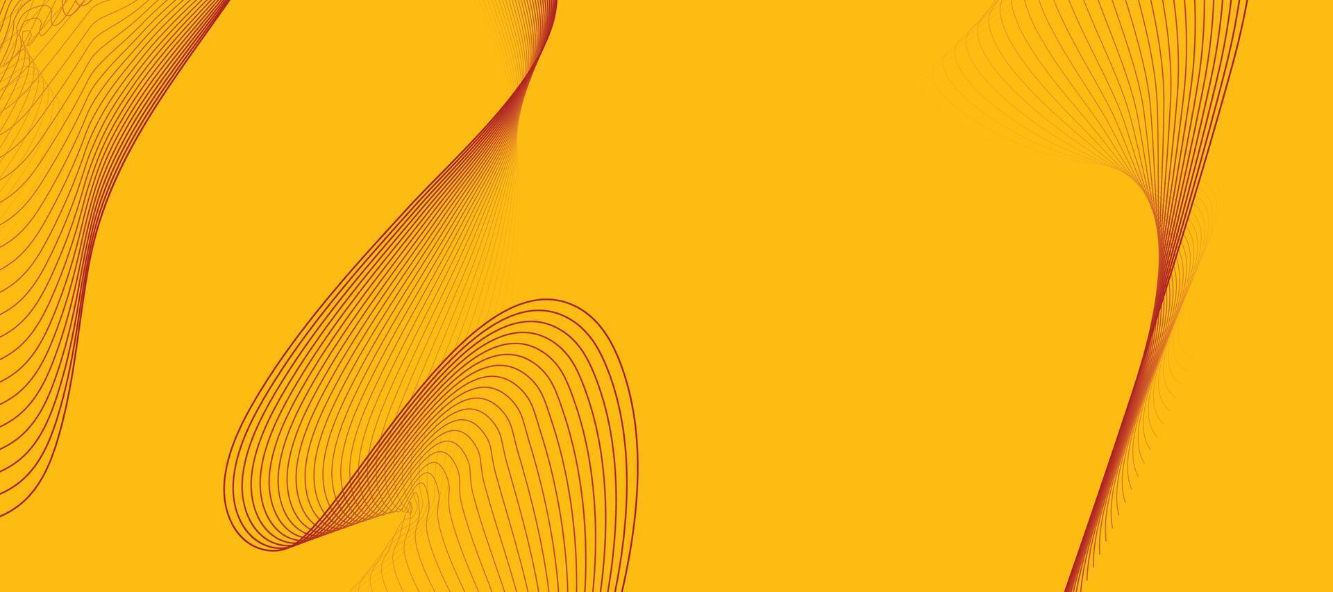 Vibrant orange abstract digital art with flowing wave patterns and glowing texture, ideal for creative backgrounds vector