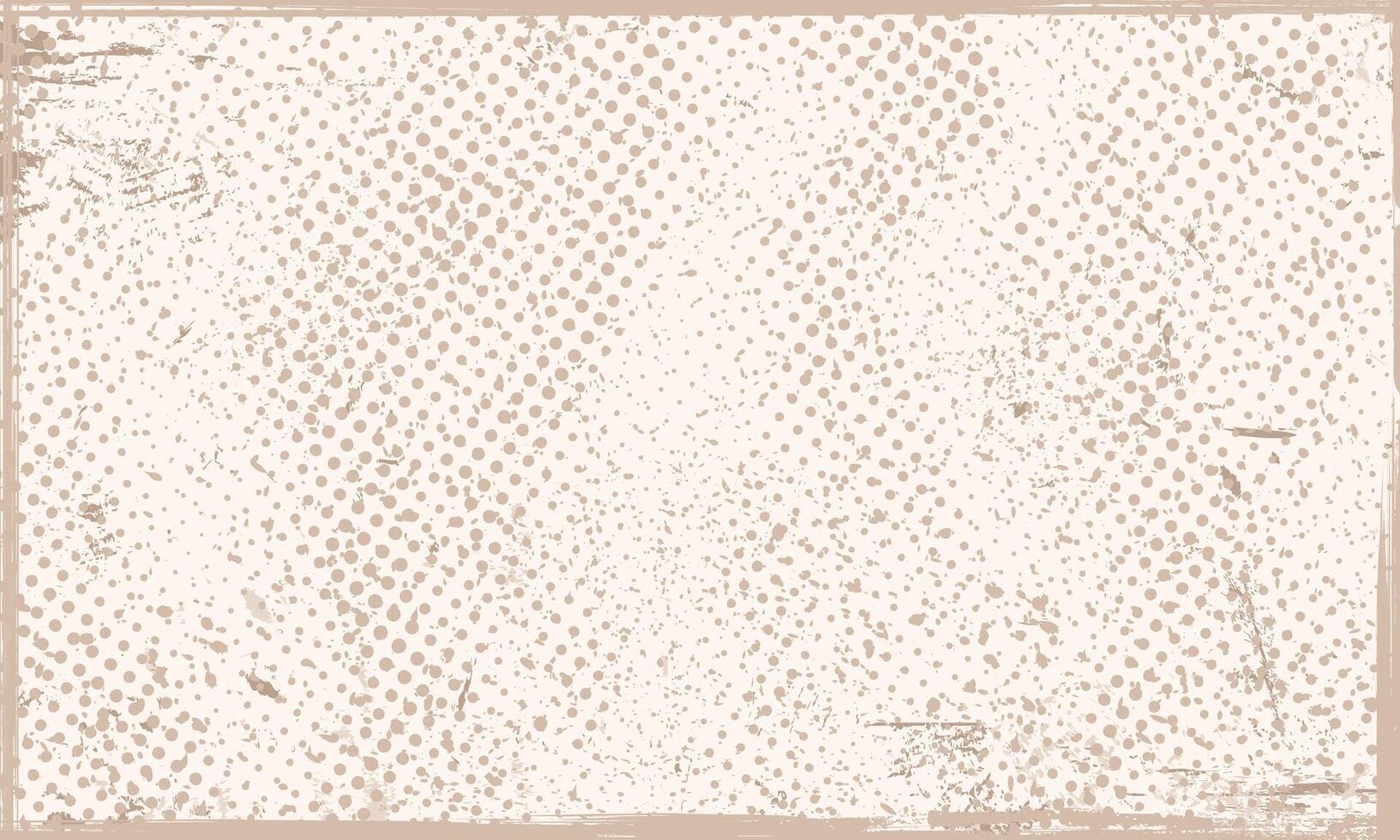 Grunge Distressed Textured Abstract Dotted Halftone Retro Paper Print Texture Frame Wallpaper vector