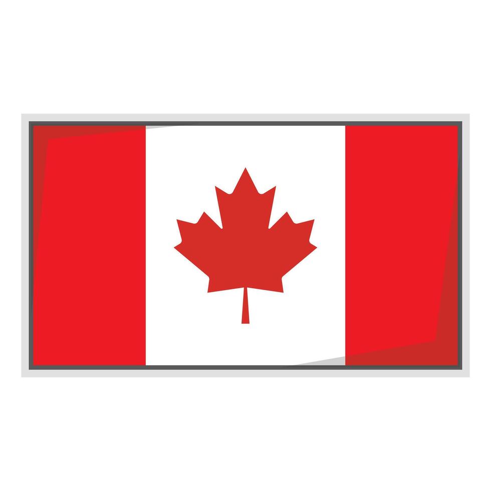 Canada national flag Badge element vector