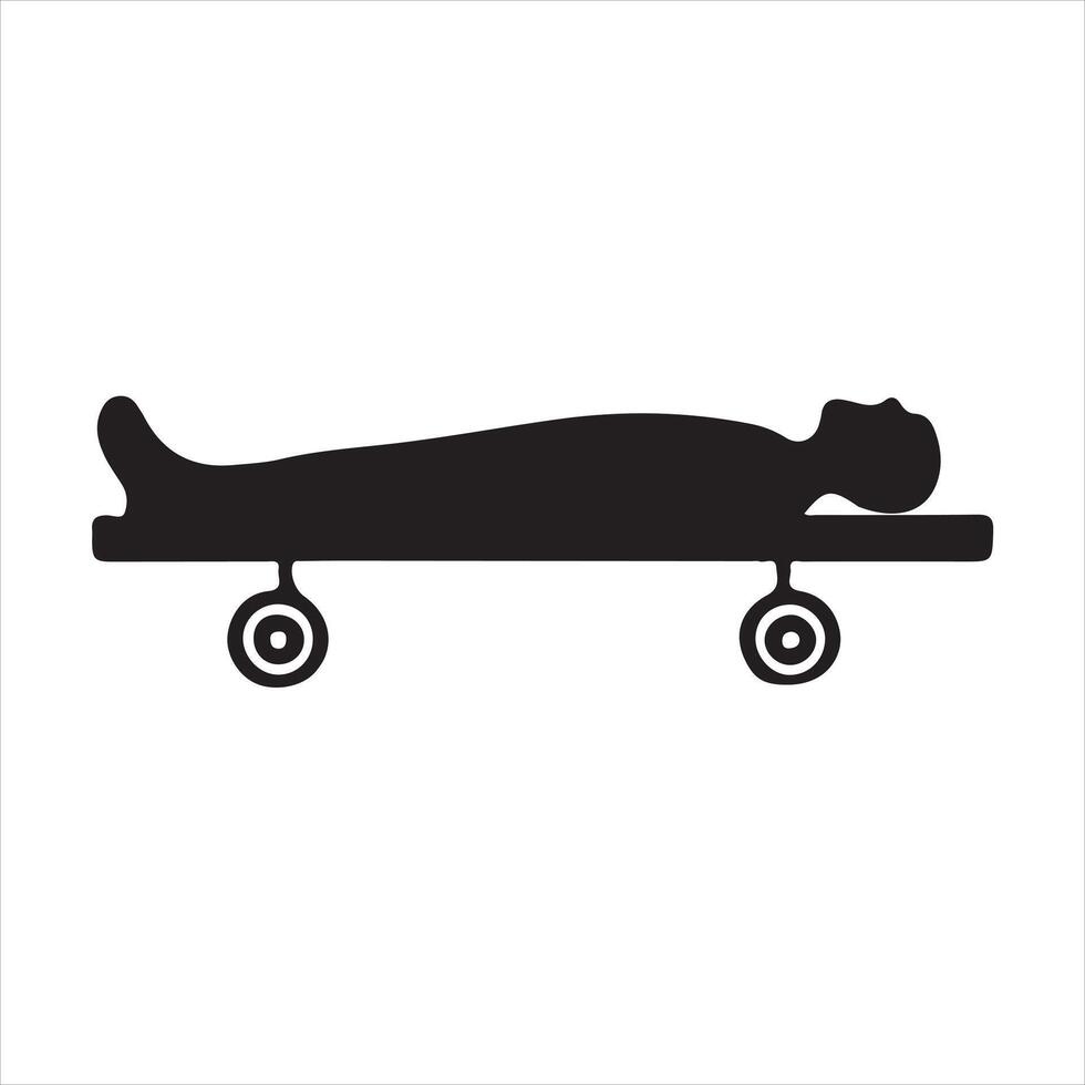 Thin line the crime scene investigation silhouette on white background vector