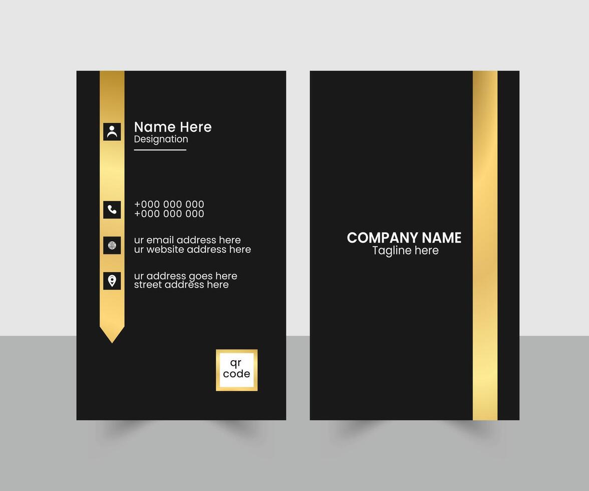 luxury business card design vector