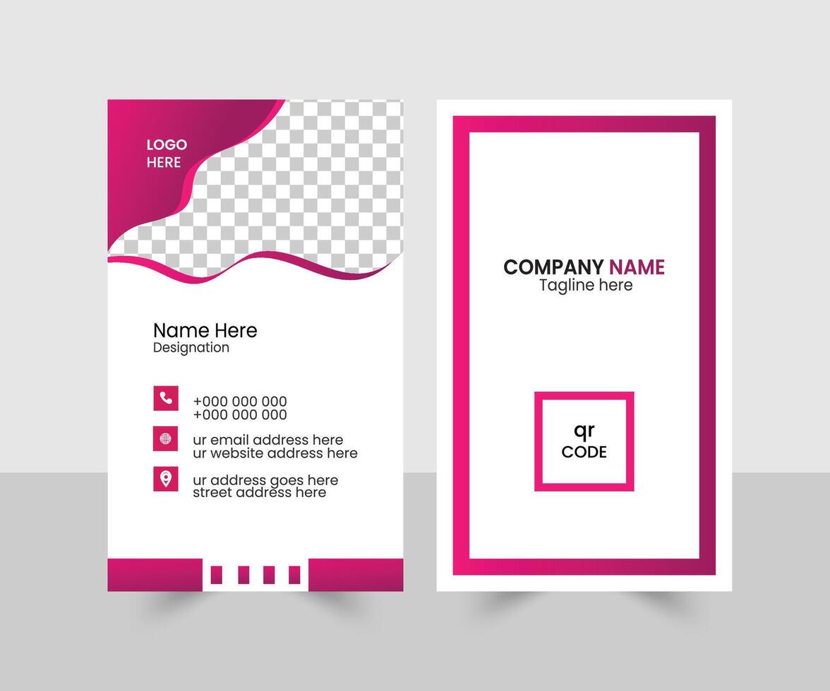business card in gradient color vector