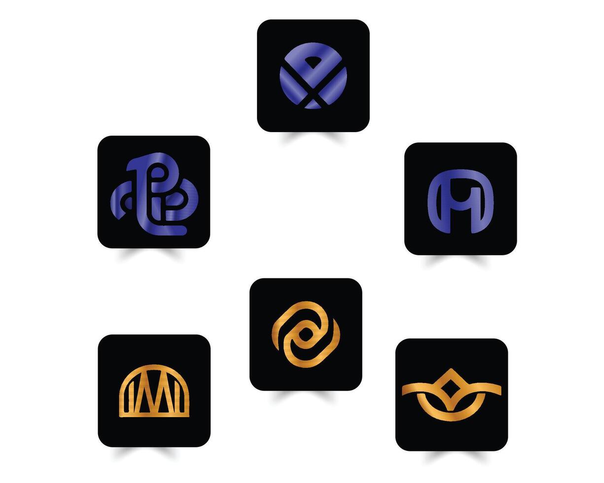 Icon design for famous company vector