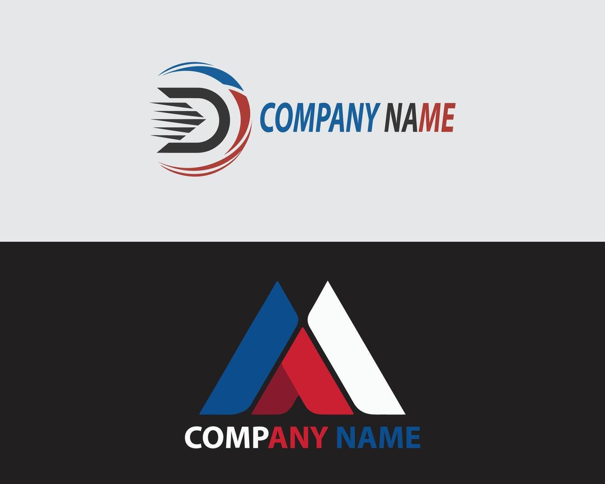 M shape logo design vector