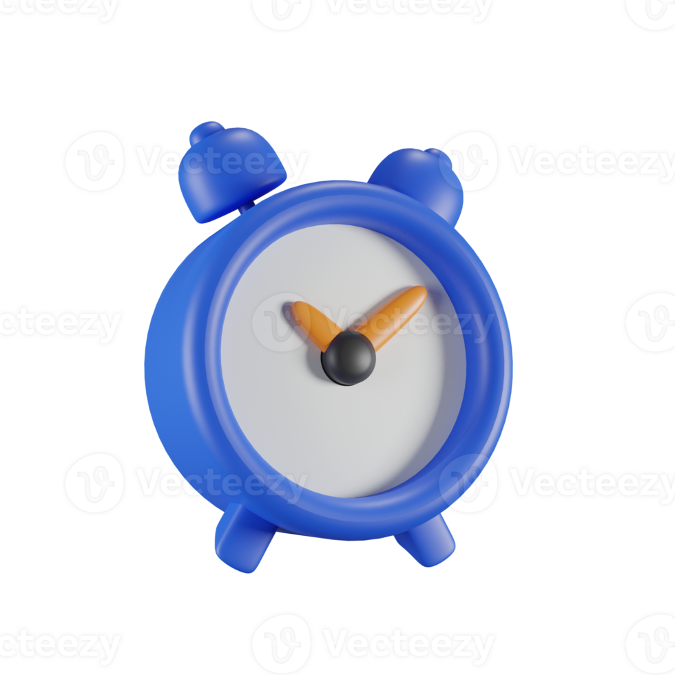 3d icon blue timer o'clok scheduling png