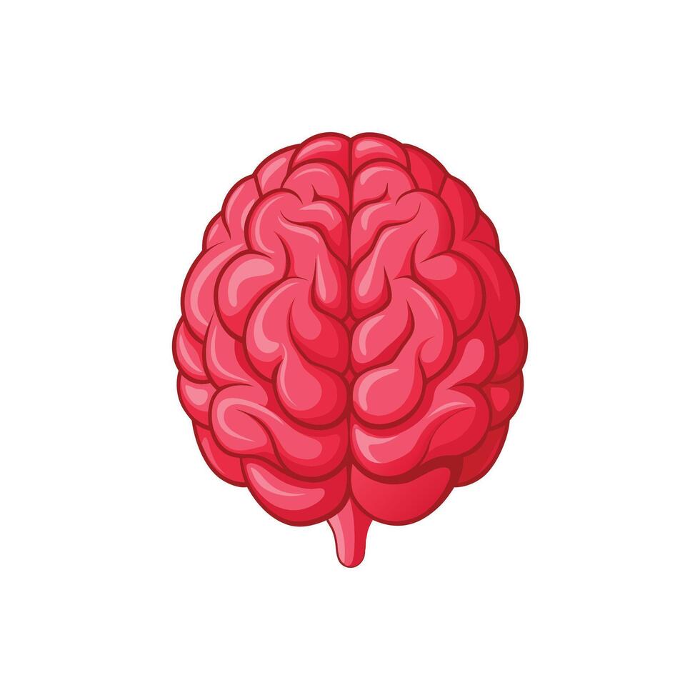 Mind Power Abstract Brain Illustration Design vector