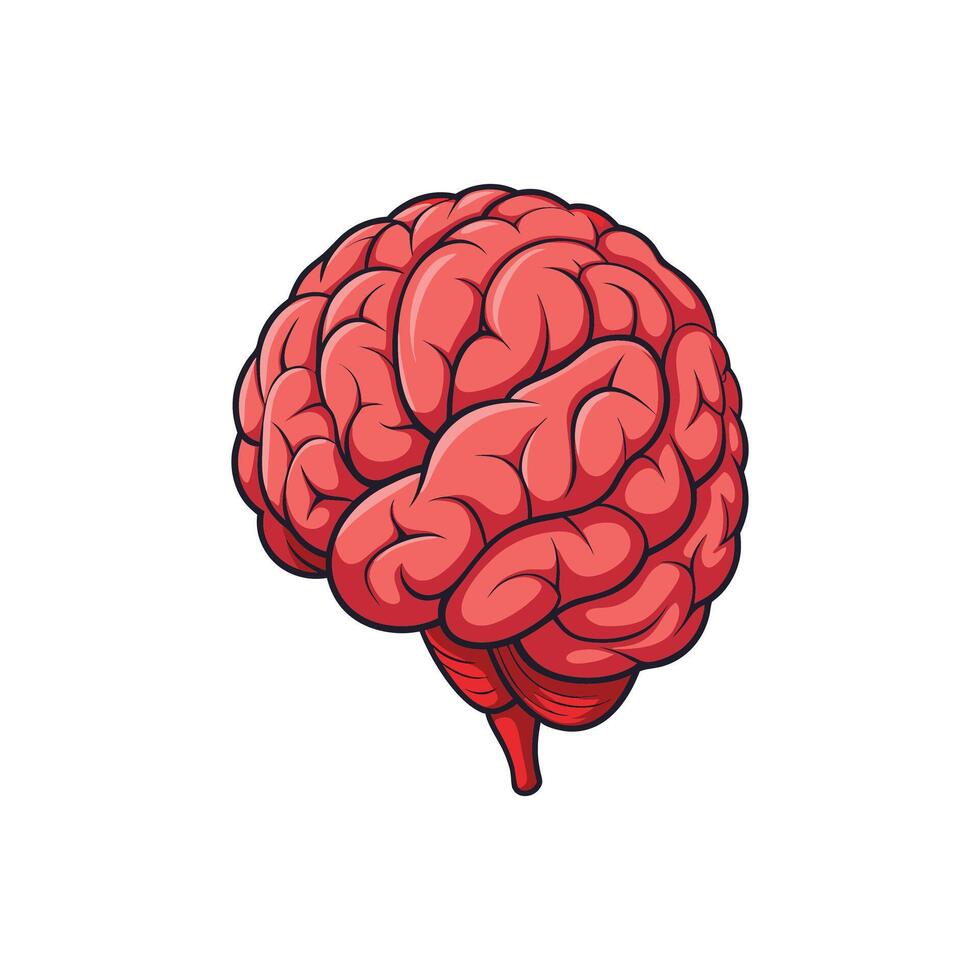 Creative Mind Brain Illustration Design vector
