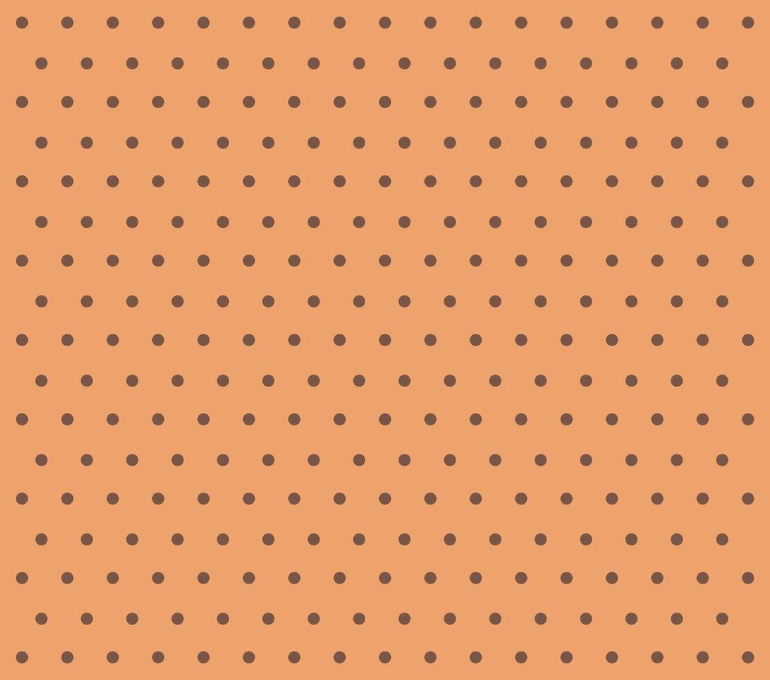 Seamless autumn modern pattern with brown geometric shapes on orange background, simple banner, design for decoration, wrapping paper, print, fabric or textile, lovely card vector