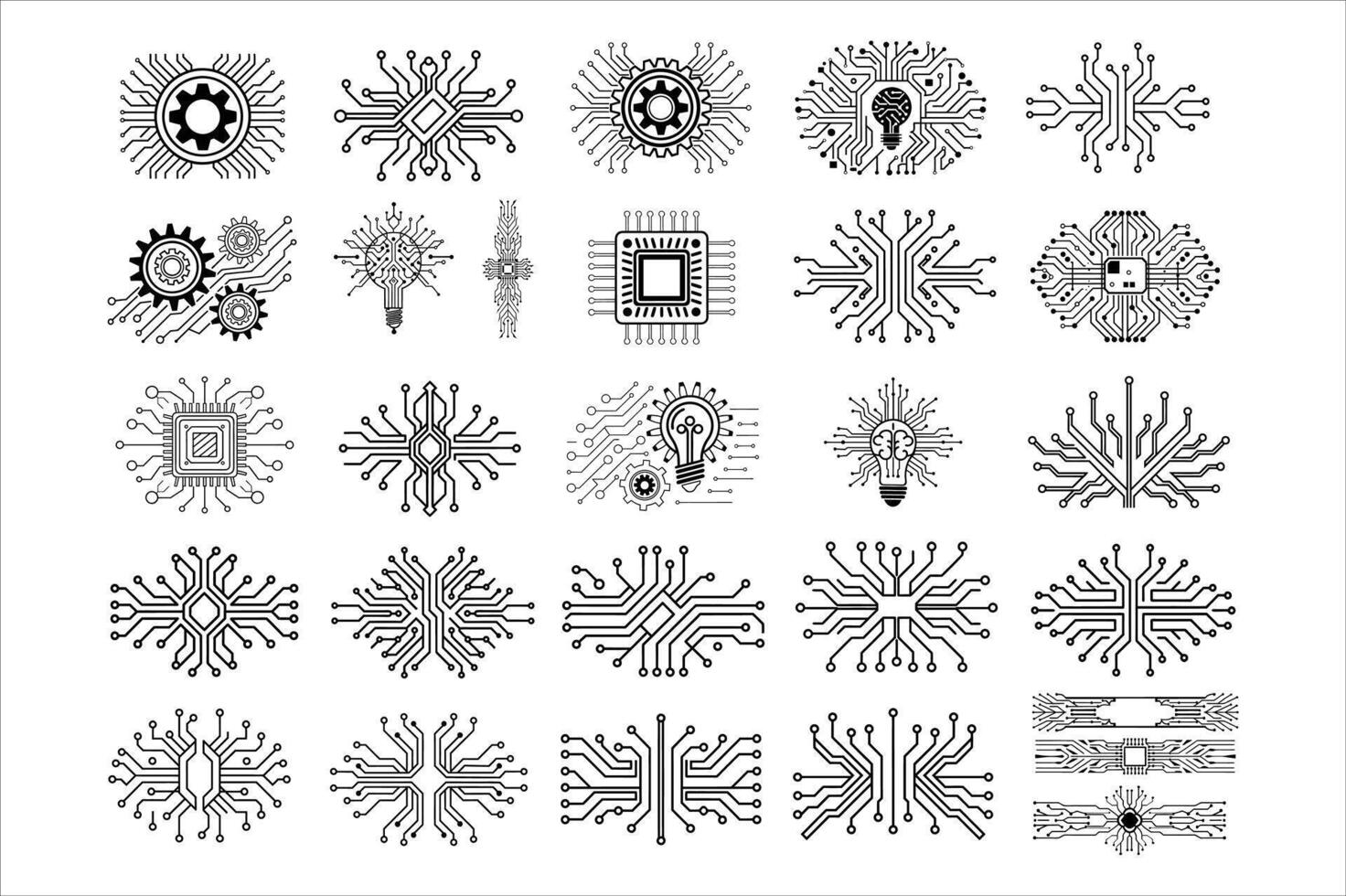 Technology Circuit Board Background vector