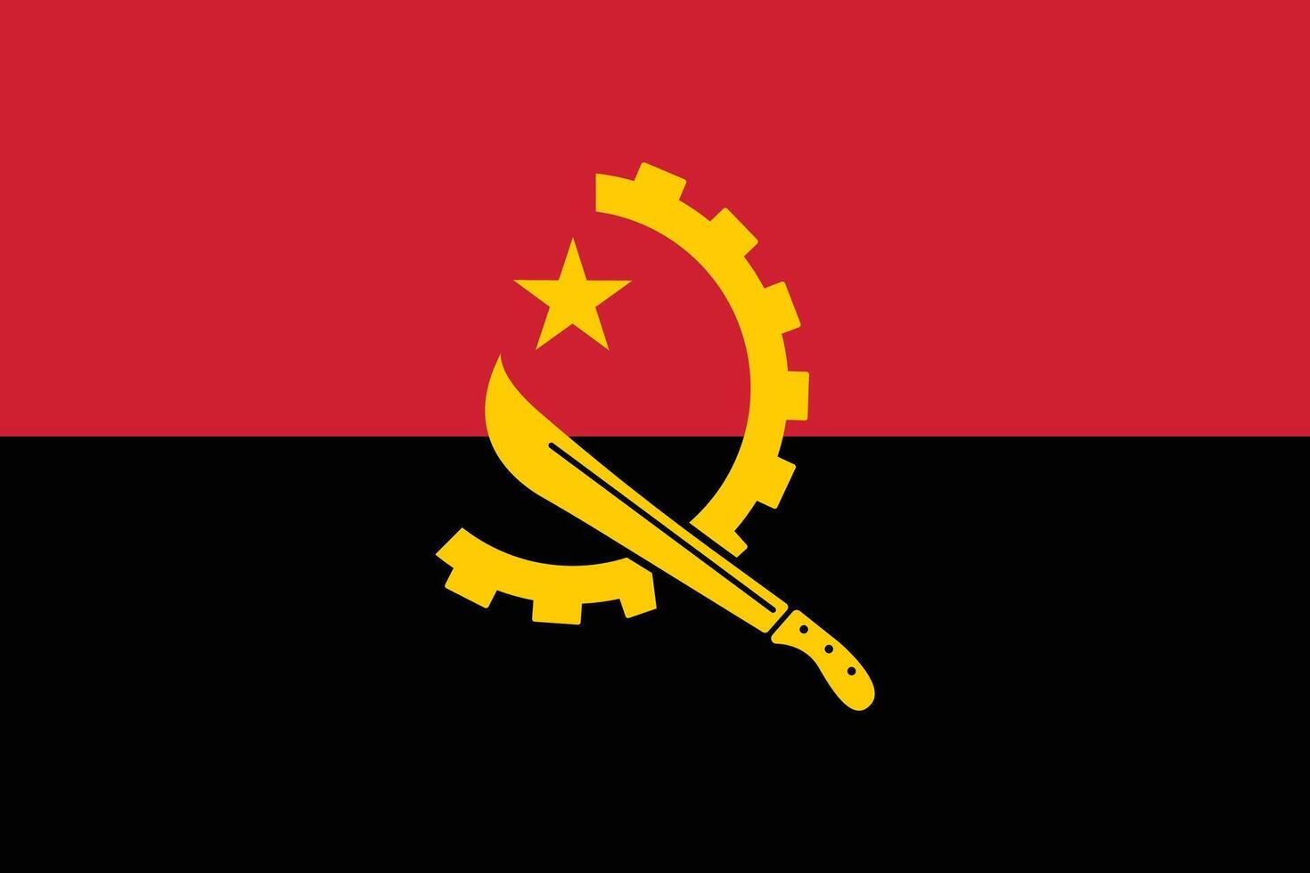 Angola flag icon symbol. National Angola flag. flag of Angola symbol graphics vector