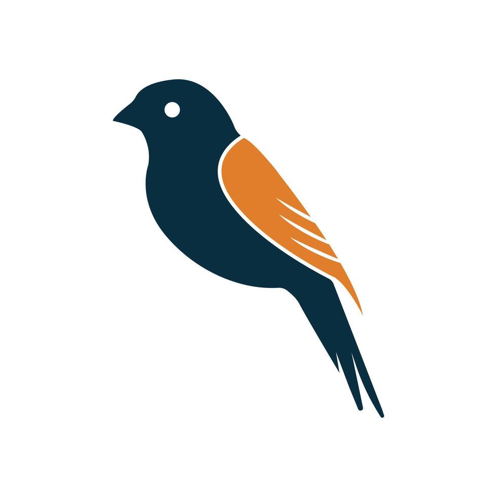 Beautiful and cute multi coloured birds. bird logo icon. bird silhouettes. simple bird logo icon illustration, vector