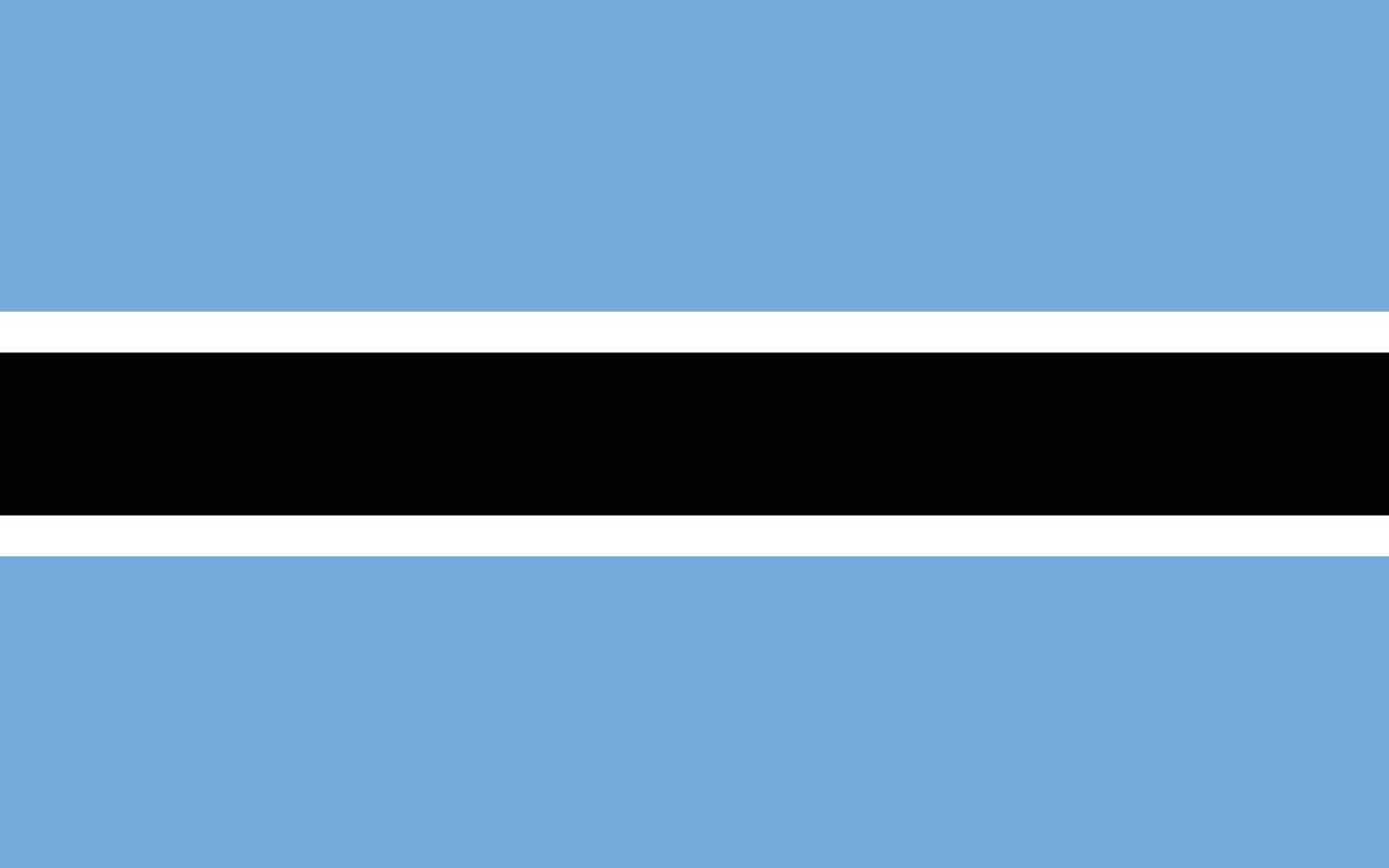 National flag of Botswana. Botswana flag . National flag of Botswana. Botswana flag official colors and proportion digital illustration. vector