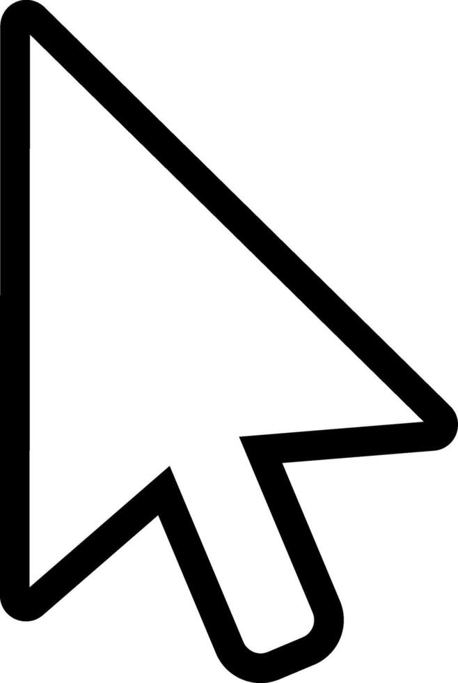 Mouse arrow cursor selecting, clicking, and navigating digital content, symbolizing user interaction and control in a technological environment vector