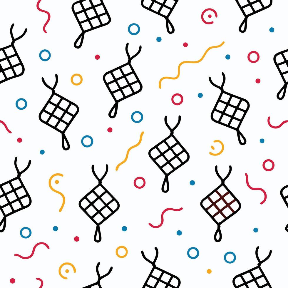 a pattern with a bunch of different colored squares vector