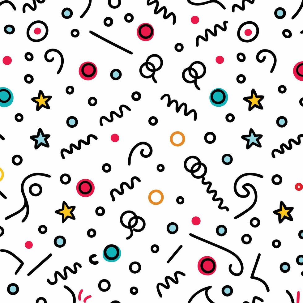 seamless pattern with colorful , on a white background vector