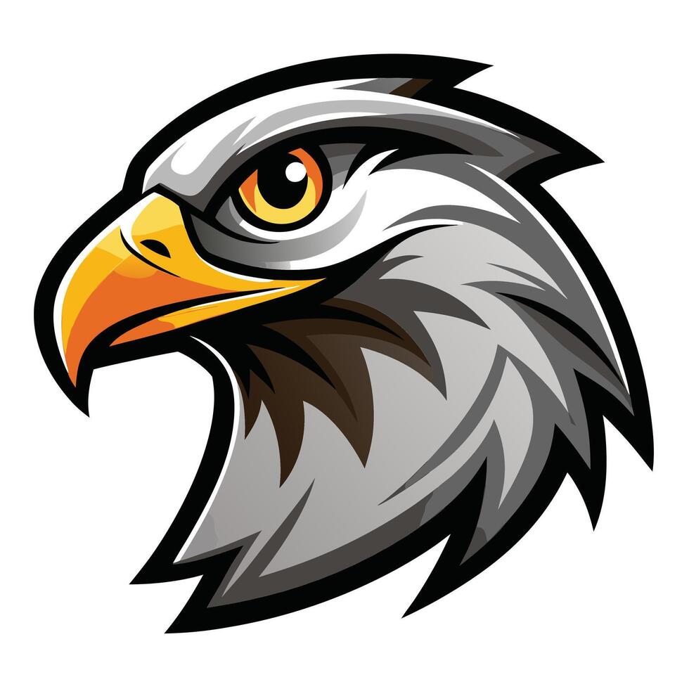Modern Falcon Head Mascot for Unique Branding Concepts vector