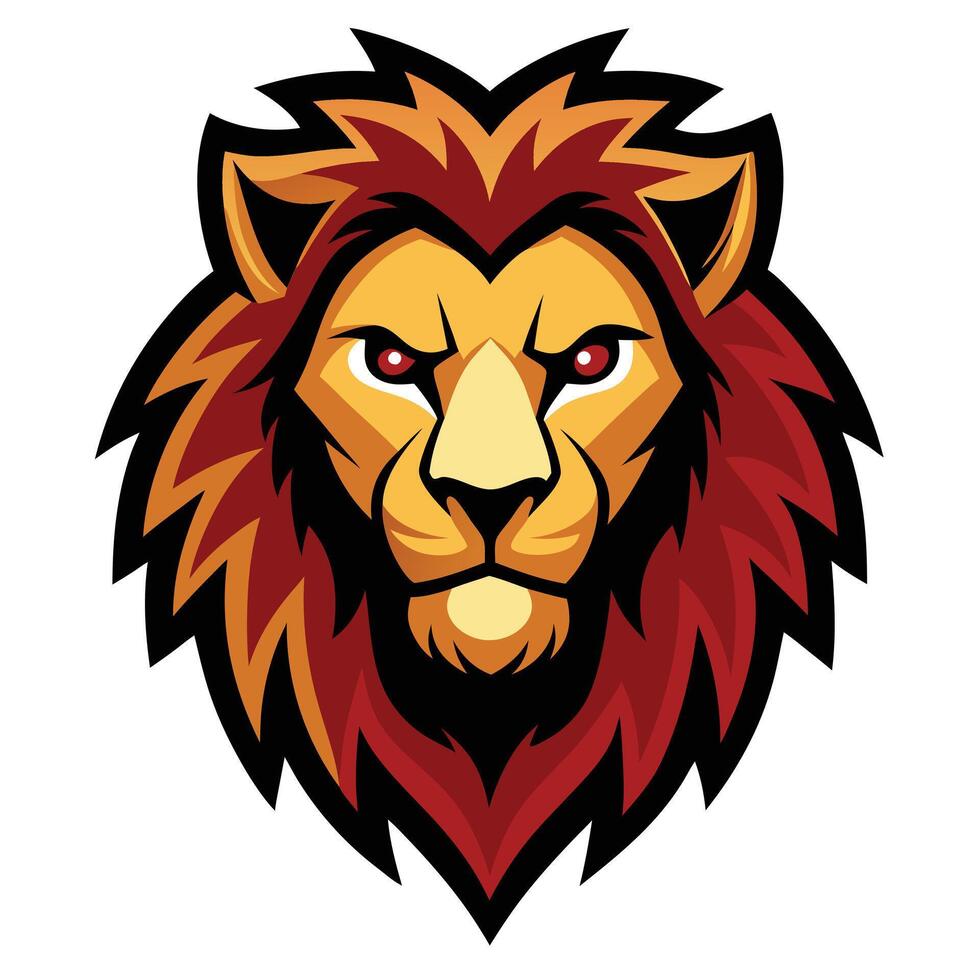 Modern Lion Head Mascot for Unique Branding Concepts vector
