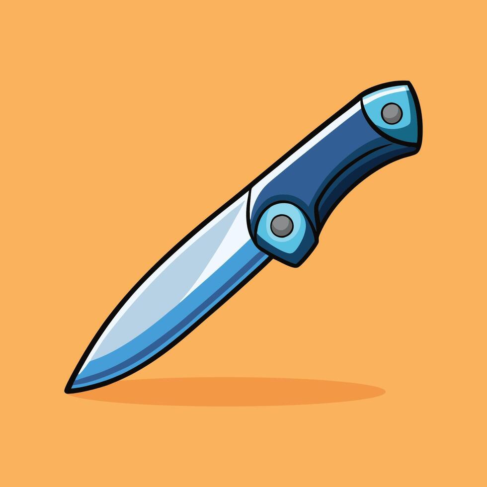 Knife Icon Illustration Isolated Cartoon Design for Stickers Graphics vector