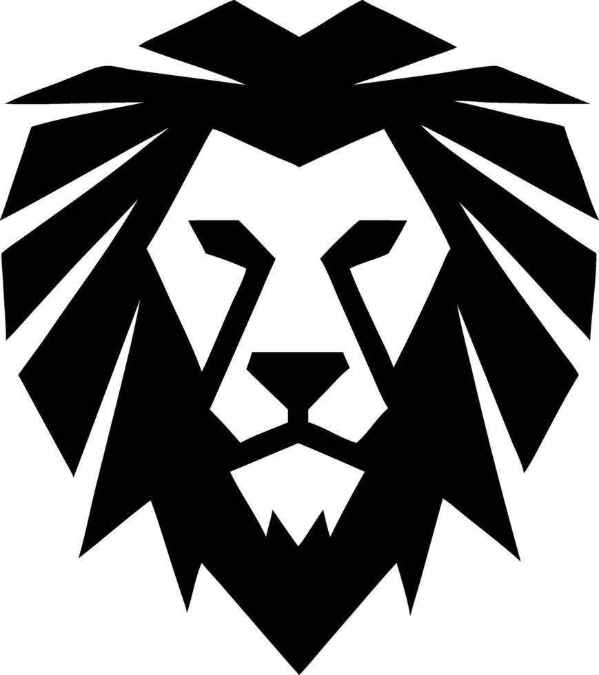 Roaring Lion Head Silhouette for T-Shirts vector