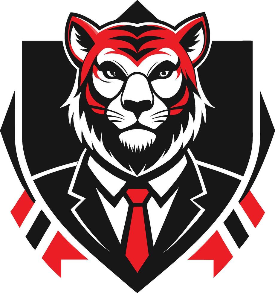 Prestigious Tiger with Power and Roar vector
