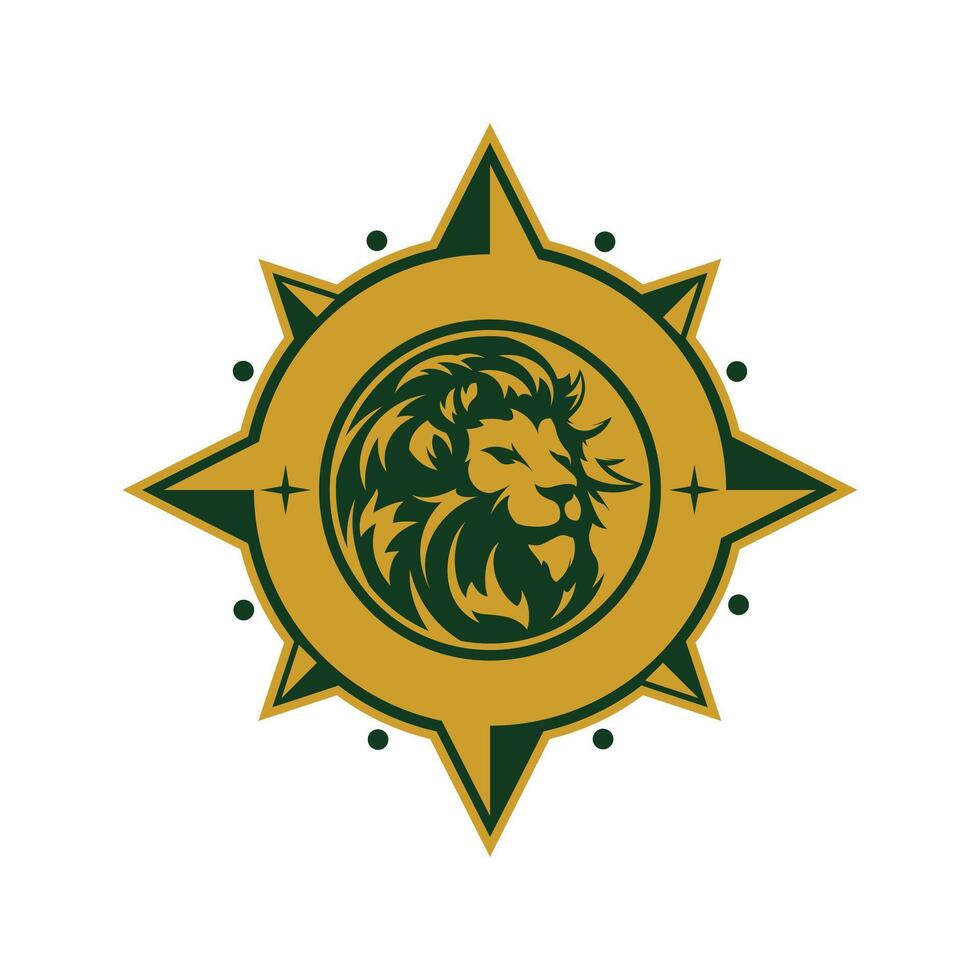 The lion logo for a company vector