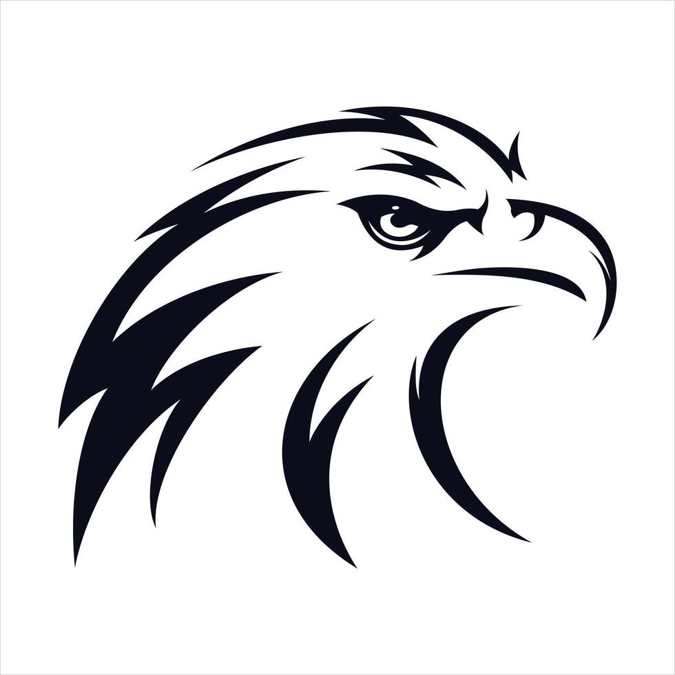 Eagle head logo design vector