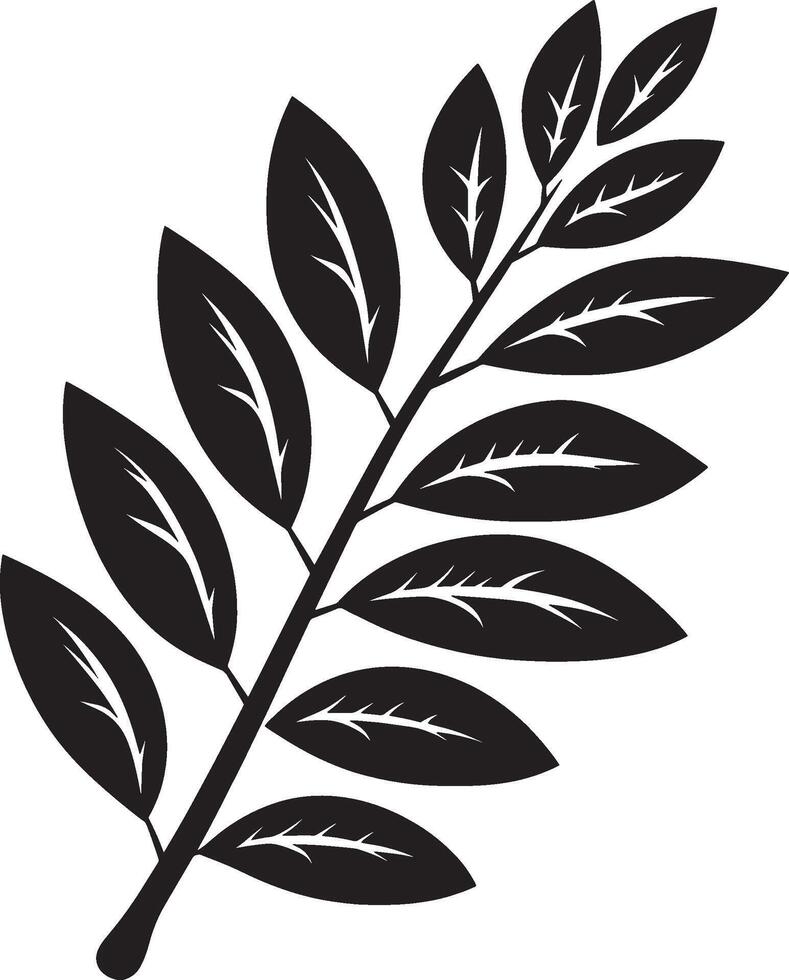 Zanzibar Gem leaf icon black illustration vector