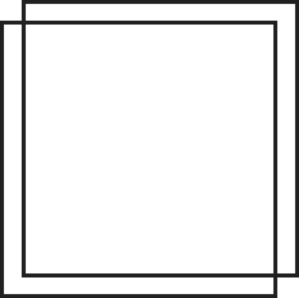 Frame border line page isolated on white background vector