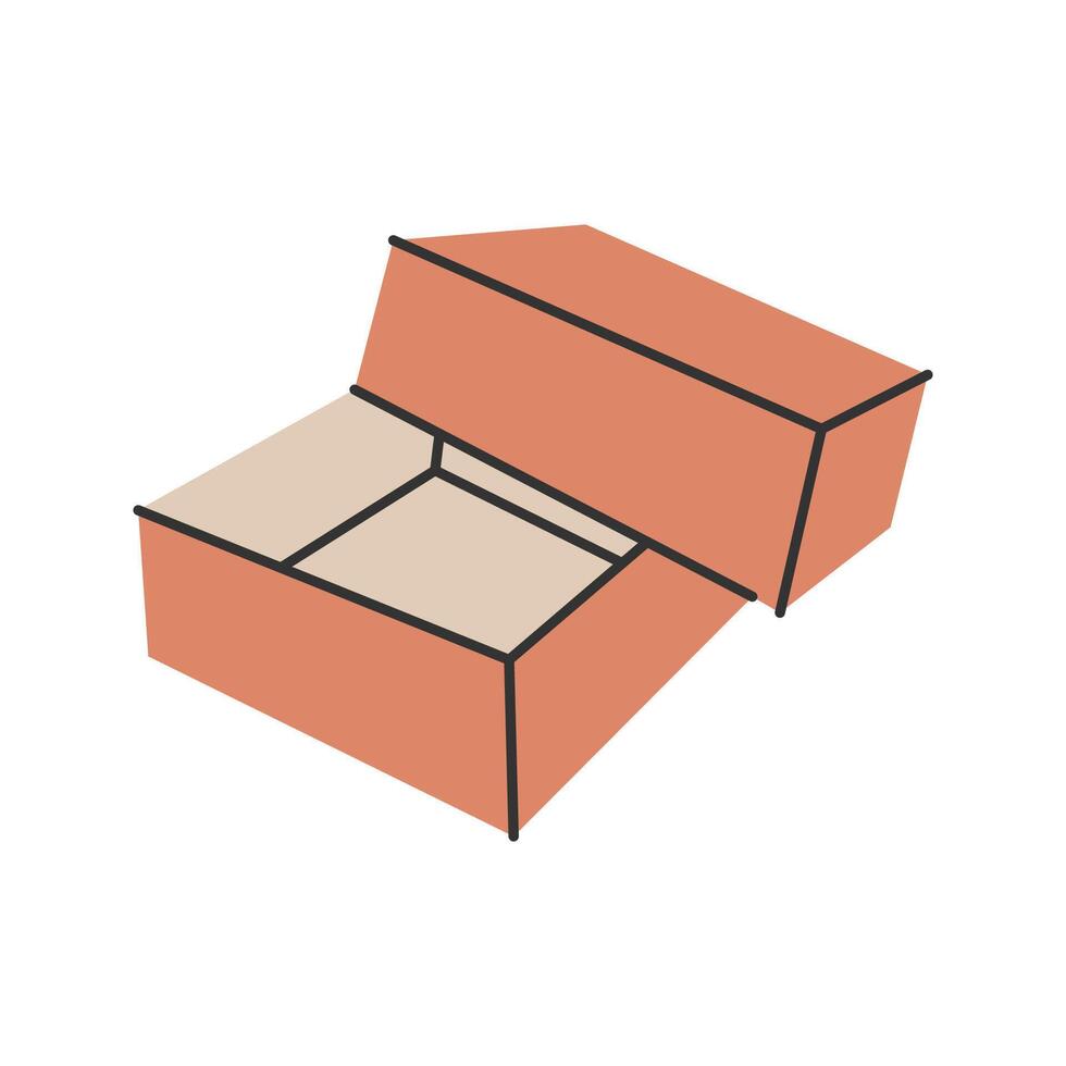 Tuck-Top Takeout Box, eco-friendly packaging solutions, perfect for branding and restaurant use. vector