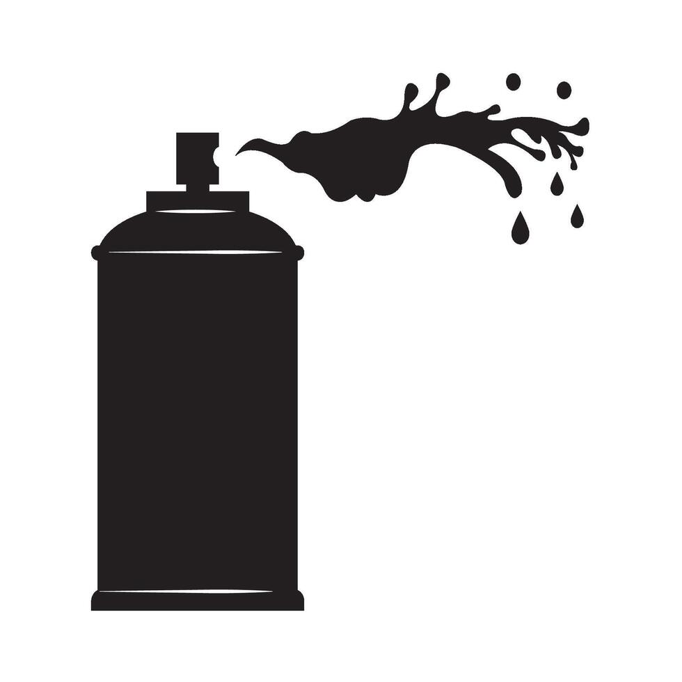 spray can paint icon illustration design template vector