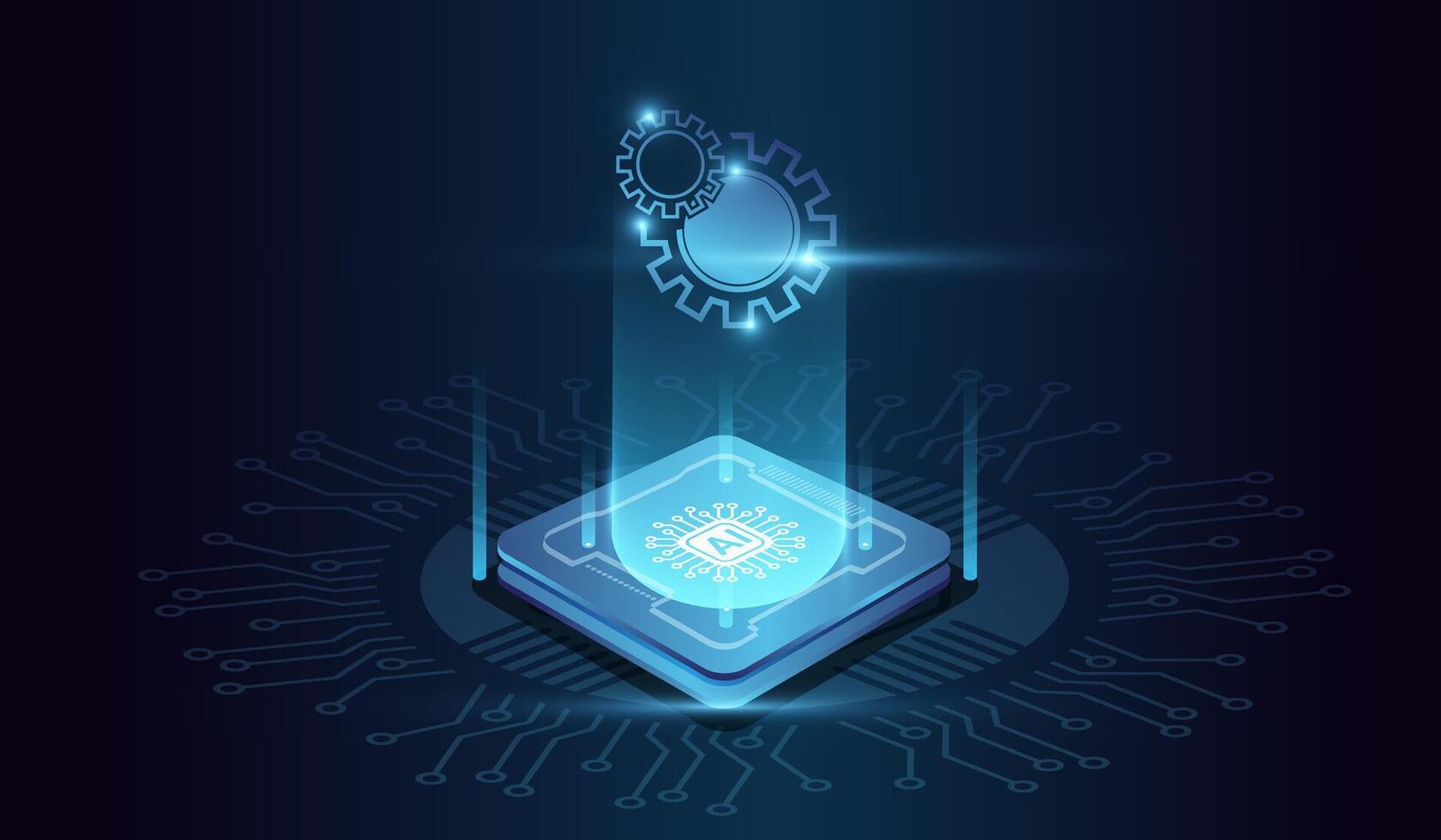 Modern robot futuristic illustration design. The Robot AI technology futuristic circuit digital . Abstract digital futuristic design. AI, artificial intelligence vector