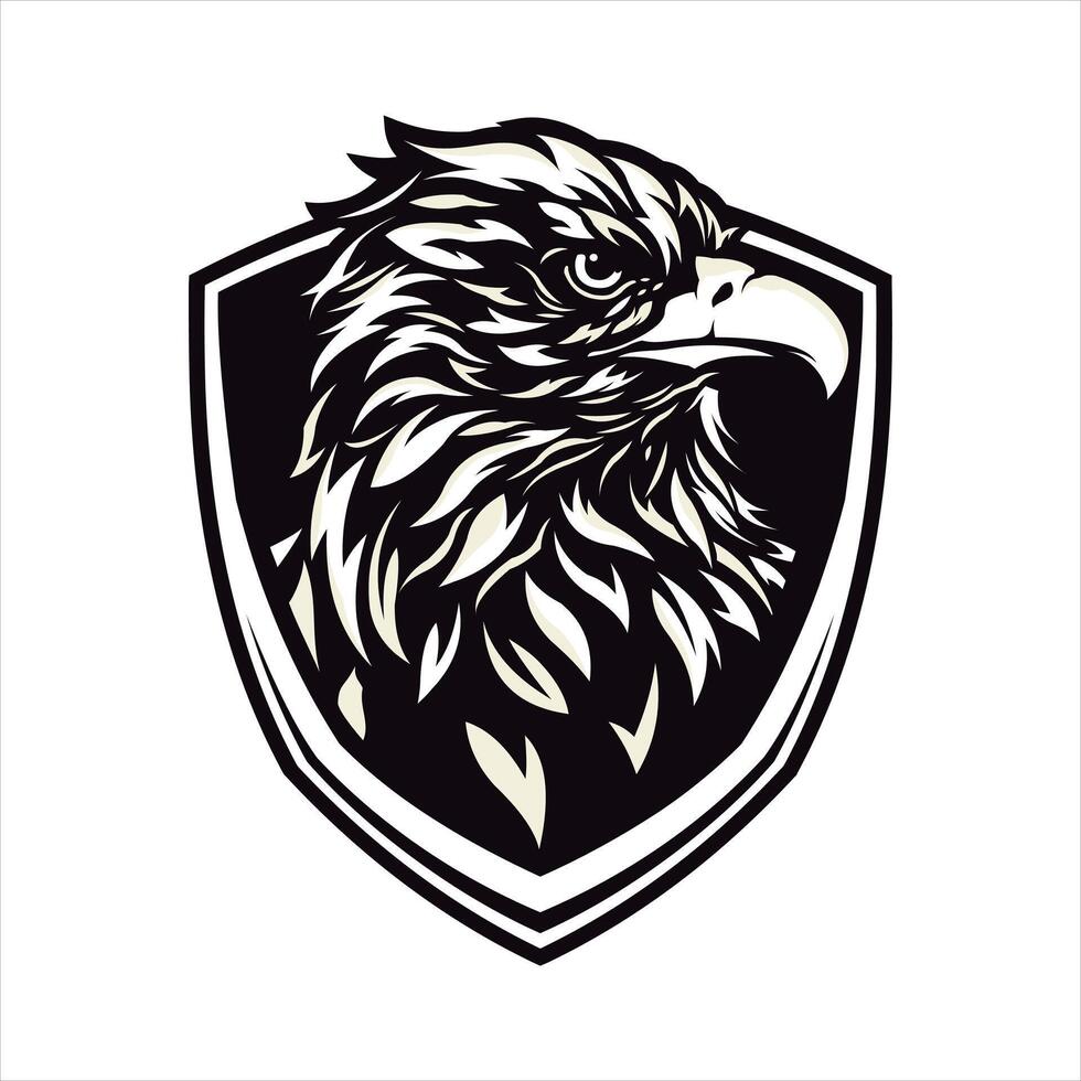 Eagle head logo design, illustration vector