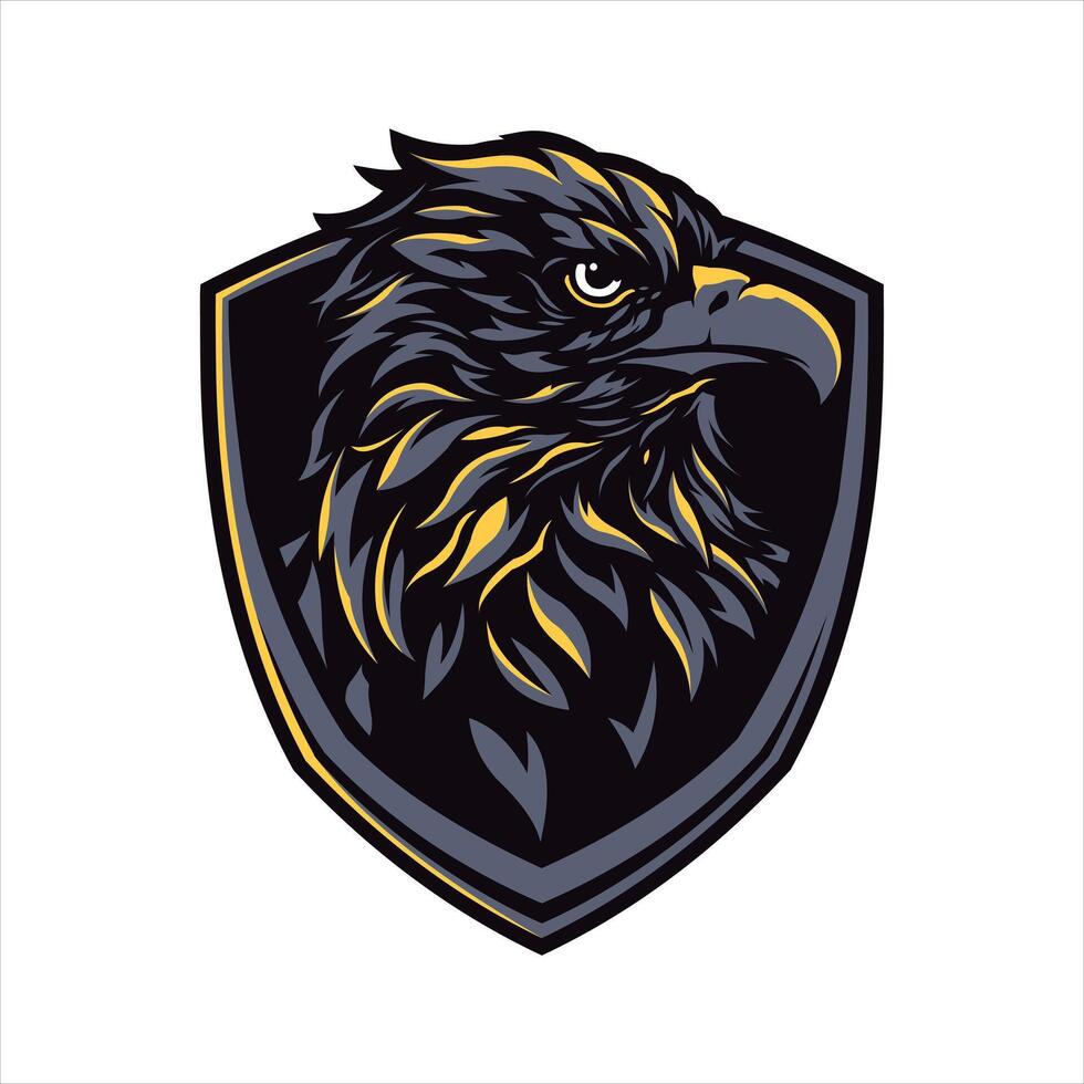 Eagle head logo design vector