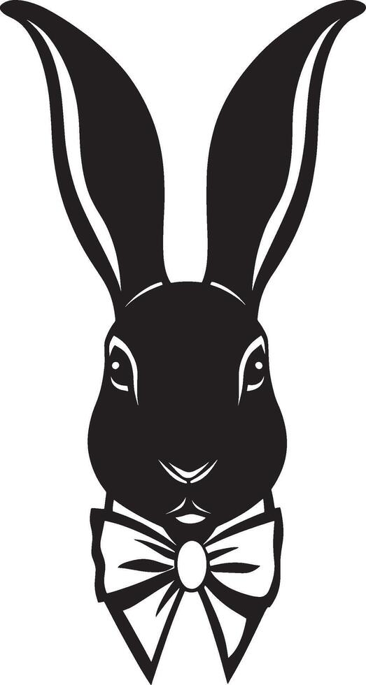 Rabbin icon black illustration vector