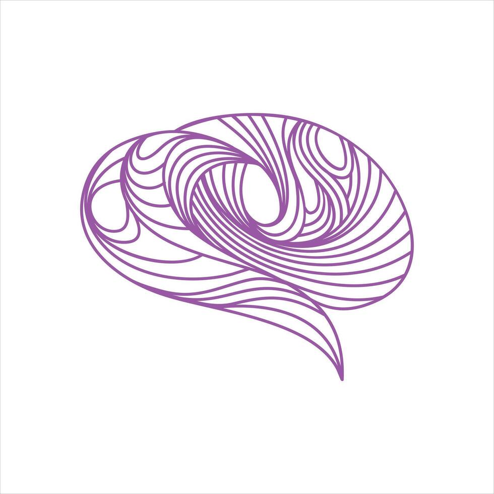 A purple abstract design with swirls vector