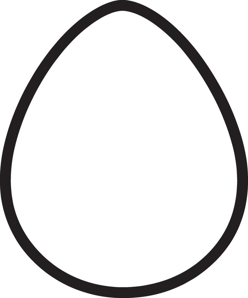 Egg icon black illustration vector