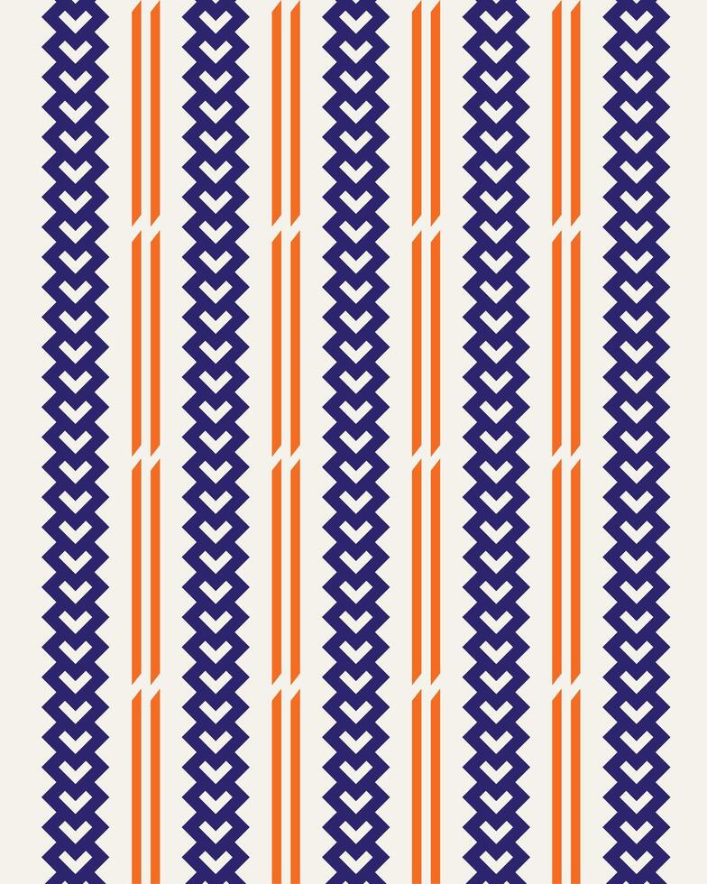 Jersey chain pattern design with blue and orange background. vector